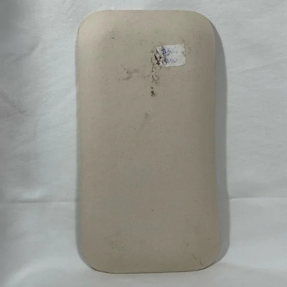 Studio pottery trinket tray. Green glaze with hand painted Jellyfish design. - Picture 4 of 14